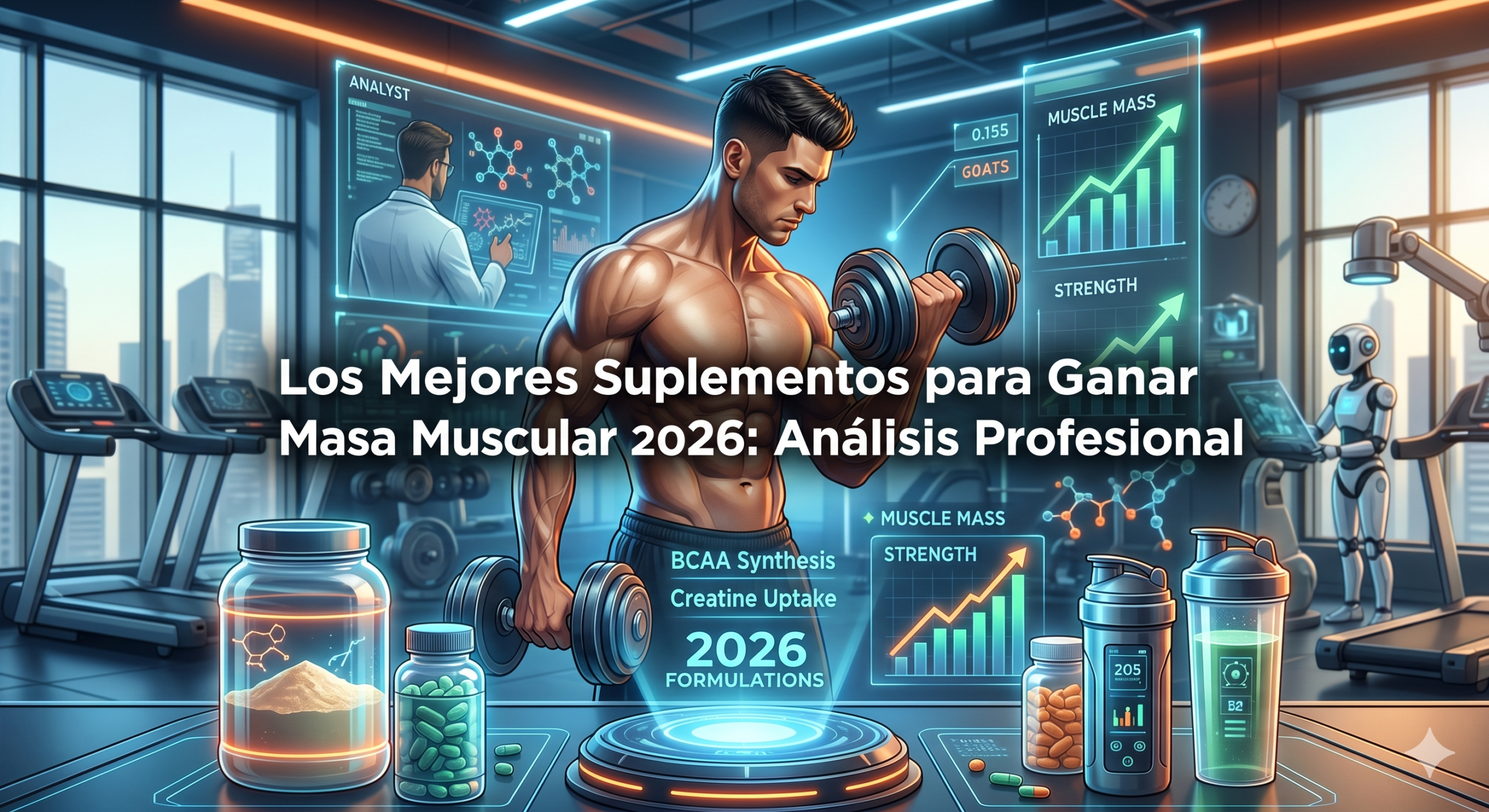 Los Mejores Suplementos para Ganar Masa Muscular en 2026: Análisis Profesional